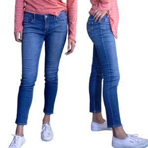 Aeropostale Ashley Womens Ultra Skinny Jean Denim Cotton Blue Mid-Rise 5…